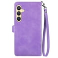 thumbnail image 3 of SYITOOCK Phone Case for Samsung Galaxy S24 Plus, Shockproof PU Leather Wallet Case with Card Slots Anti-Scratch Stand Magnetic Flip Zipper Pocket Cover for Samsung Galaxy S24 Plus, Purple, 3 of 6