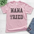 thumbnail image 2 of Kids Mama Tried T-shirt, Youth Kids Boy Girl T-Shirt, Southern Girl Shirt, Wild Child Shirt, Wild Girl Shirt, Light Pink, X-Large, 2 of 4