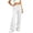 White, variant on Solid Wide Leg Sweatpants Women Teen Girls Drawstring High Waist Soft Fleece Loose Fitting Casual Loungewear Straight Trousers with Pockets Red M