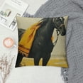 thumbnail image 2 of Shiartex Square Pillow Cover Decorative Throw Pillowcase, Farmhouse Horse  18x18in, 2 of 5