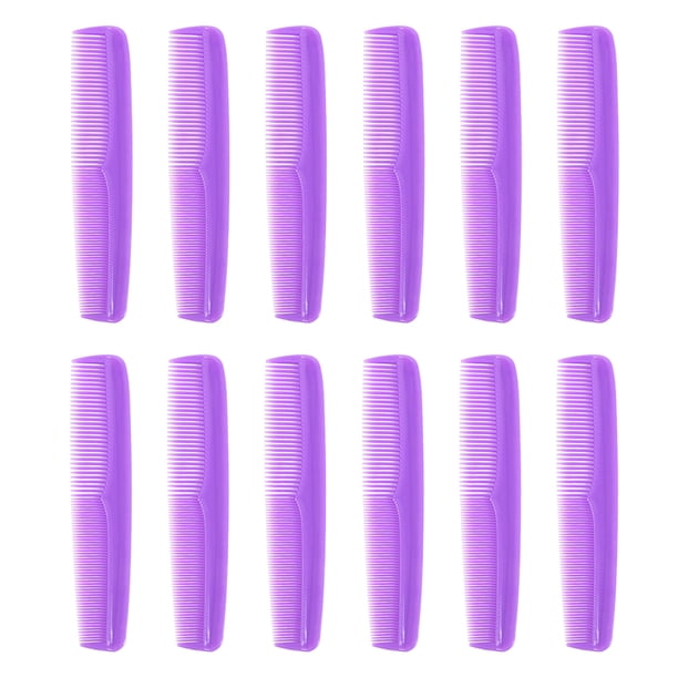 Vogacara 12 peines para peinar el cabello, herramientas de barbería, suministro de modelado multifuncional Cuidado del cabello Violeta