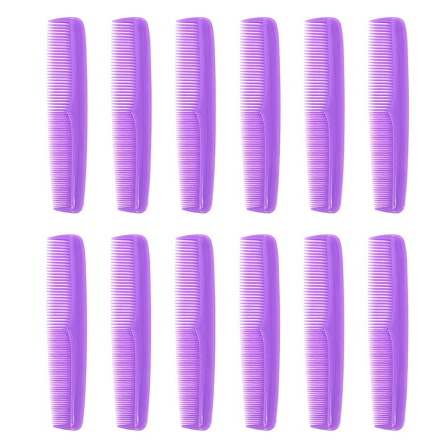 Vogacara 12 peines para peinar el cabello, herramientas de barbería, suministro de modelado multifuncional Cuidado del cabello Violeta