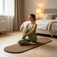 thumbnail image 3 of Nuoqisi Extra Thick Yoga Mat, Large Workout Mat| Non-slip, extra long & wide, thick cushion for joint, fitness mat for yoga, pilates, stretching & floor workouts , Coffee, 3 of 7