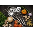 thumbnail image 2 of Ybm Home Kitchen Stainless Steel Cooking Utensil Set, 5 Essential Pieces, 2410-11-12-13-14, 2 of 5