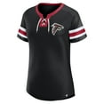 thumbnail image 2 of Women's-Fanatics  Black Atlanta Falcons Lace-Up Bling T-Shirt, 2 of 3
