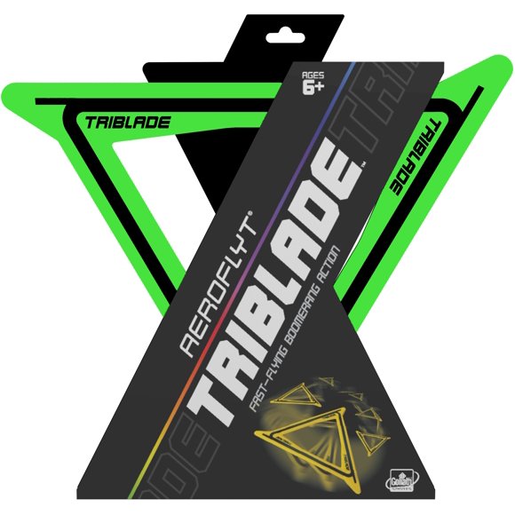 Boomerang WAHU Aeroflyt Triblade verde de vuelo rápido