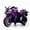 Purple, variant on CAMSCH 12V Kids Ride on Electric Toy Motorcycle with Slow Start, Power Display, Manual Throttle, Light Dashboard, Lighting Wheels, Training Wheels, Bluetooth, USB, MP3 for 3-6 Children Gift (Orange)