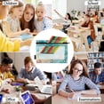 thumbnail image 6 of 2 Pack Flip Folders with Clear PVC Window Binder Pouches 3-Ring Binder Organizer for Office & Home Beautiful Watercolor Stars, 6 of 6