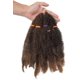 thumbnail image 1 of Extensiones de cabello sintético Afro Kinky Curly Braids de 11" con rizos Jerry, trenzas de ganchillo, 3 paquetes de cabello trenzado, mezcla de marrón, café y negro, 1 of 5