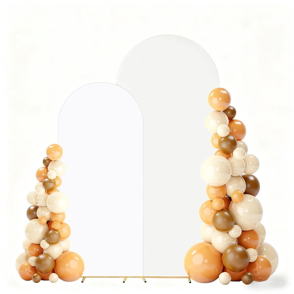 Arch Backdrop Cover Set of 2 (6/7.2ft) Wedding Arch Cover Spandex Arched Stand Covers Stretchy Backdrop for Birthday Balloon Party Graduation Decoration Wedding