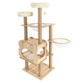 thumbnail image 6 of 54in Cat Tree Scratching Post Play House Pet Kitty Playhouse Activity Cat Tree Tower W/ Cave for Indoor, 6 of 16