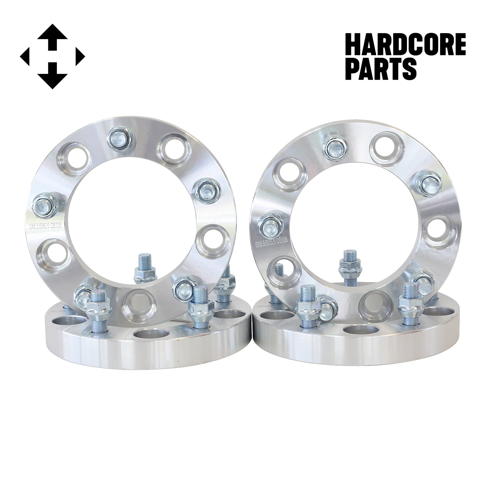 4 QTY Wheel Spacers Adapters 1" 5x5.5 (5x139.7) vehicle to 5x5.5 wheel