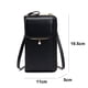 thumbnail image 2 of Hukapapa, nueva moda, bolso para teléfono móvil que combina con todo, llavero, bandolera, monedero, negro, 2 of 5