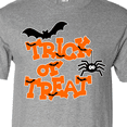 thumbnail image 4 of Inktastic Halloween Trick-or-Treat with Spider and Bats T-Shirt, 4 of 5