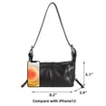 thumbnail image 4 of Shoulder Handbags for Women, Waterproof Cross-Body Bag for Shopping Travel Underarm Purse, PU Leather Trendy Soft Tote Bag, Black, 4 of 7
