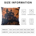 thumbnail image 5 of Qinduosi Happy Halloween Pillow Covers  and Black Pillow Covers Halloween Decoration for Living Room Sofa White, 5 of 5