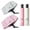 White, Pink, variant on 2-Pack Travel Umbrella, Automatic Windproof Compact UV Sun Protection Folding Umbrella for Backpack, Lightweight