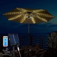 thumbnail image 1 of Lumières Solaires pour Parasol de Patio avec Télécommande, 104 LED Étanches, 8 Modes Réglables pour Jardin, Terrasse, Cour, Piscine, 1 of 7