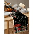 thumbnail image 3 of Mushrooms Black Table Runner Botanical Leaf Butterflies Country Moon Tablerunners 13 x 108 Inch, Table Decorations Tabletop Scarf for Summer Gathering Holiday Farmhouse Kitchen Dining Decor, 3 of 6