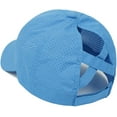 thumbnail image 2 of Womens Criss Cross Ponytail Baseball Cap Adjustable High Messy Bun Ponycap Quick Drying Hat, 2 of 7