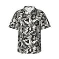 thumbnail image 2 of Picia Lilies Flowers Gentle Cotton Regular Fit Short Sleeve Casual Hawaiian Shirt for Men-3X-Large, 2 of 9