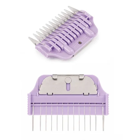Pro WIDE Blade Metal Comb Attachments Dog Cat Grooming A5 Wider Blade Compatible (1/4 Inch)