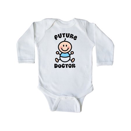 

Inktastic Future Doctor Gift for Boy Gift Baby Boy Long Sleeve Bodysuit