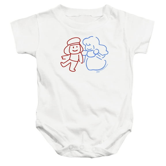 Steven Universe Ruby Sapphire Sketch Unisex Infant Snap Suit for Baby (24 Months) White