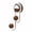 B, variant on CMrtew Wall Hooks for Hanging Stainless Steel & Wood Dual Hook - Adhesive Hooks for Hanging Bathroom, Kitchen & Entryway - No Drill Coat Hooks with Wooden Ball Ends for Towels, Keys, Robes & Bags