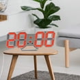 thumbnail image 3 of LED Digital Wall Clock Alarm Clocks , 6D LED Light Decorate Clocks , for Kitchen Bedroont Office, 3 of 4