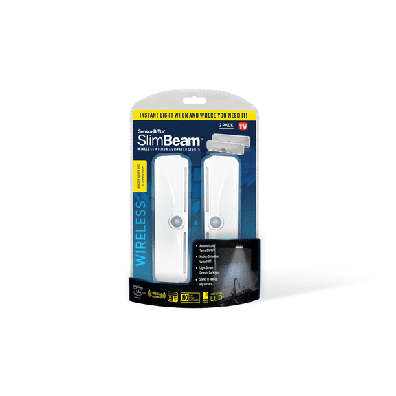 Sensor Brite Slim Beam Motion Activated LED Night Lights, 2 Pack