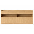 thumbnail image 1 of Mueble Credenza para Comedor con Cajones Nairobi, Bufetera Mueble Madera con 4 Puertas, Alacena De Almacenamiento Blanco Organizadores Estantería De 3 Niveles para Sala, 1 of 7