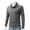 Gray, variant on Mens Cowl Neck Shirts Long Sleeve Breathable Lightweight Stretchable Basic Tee Layering Tops Active Pullover Shirts