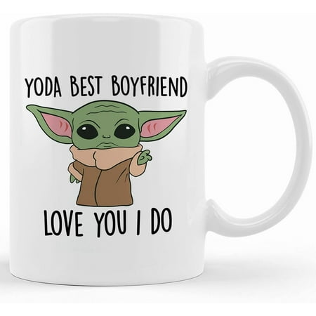 Boyfriend Birthday Gift Gift From Girlfriend Anniversary Present Yoda Best Boyfriend Mug Best Boyfriend Ever Funny Ceramic Novelty Coffee Mug Tea Cup Gift Presen