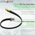 thumbnail image 4 of Phone Jack Splitter for Landline Telephone RJ11 6P4C 2 Way Adapter (2 Splitter + 2.5 Inch Cable), 4 of 5