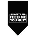 thumbnail image 2 of Pet and Dog Bandana Screen Printed, "Hungry I Am, Feed Me You Must", 2 of 10