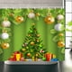 thumbnail image 4 of Cortina de baño, 150x180 cm, Cortina de Ducha Impermeable con temática de árbol de Navidad, Accesorios de baño, máxima confiabilidad, 4 of 8