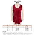thumbnail image 1 of Blusa sin mangas para mujer, camiseta sin mangas para mujer, camiseta sin mangas para mujer, camiseta sin mangas plisada al frente, confiabilidad excepcional, 1 of 3