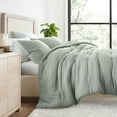 thumbnail image 5 of Textured Waffle Comforter Set in Sage Green for Twin/Twin XL Size Bedding by Comfort Canopy, 5 of 9