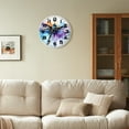 thumbnail image 3 of erolrail Rustic Wall Clock,Silent Non Ticking Wall Clocks for Living Room,Bedroom,Kitchen 12IN Watercolor Art Dragonfly Print, 3 of 5