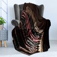 thumbnail image 4 of Western Soft Flannel Fleece Throw Blanket, Photograph of Various Type of Rodeo Cowgirl Leather Boots Image Art Western Fashion, Cozy Plush for Indoor and Outdoor Use, 50" x 60", Brown, by Ambesonne, 4 of 5