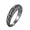 Gray-7, variant on Men's Stainless Steel Hammered Surface Ring Classic Simple Signet Style Pinky Finger Statement Rings