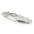 thumbnail image 1 of 14k White Gold Unique Infinity Diamond Wedding Band 1/10 cttw SZ 9, 1 of 2