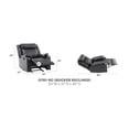 thumbnail image 2 of Glory Furniture Ward Faux Leather Rocker Recliner in Black, 2 of 2