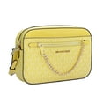 thumbnail image 4 of Michael Kors Women's Jet Set Large Signature Logo Top Zip Crossbody Bag (Daisy Yellow), 4 of 5