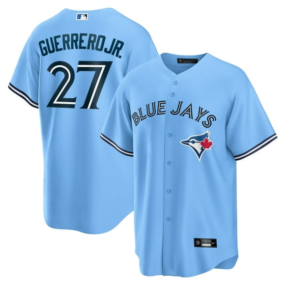 Blue Jays 11 Bo Bichette 27 Vladimir Guerrero Jr. 4 George Springer Baseball Jersey, Toronto Baseball Jersey Blue Jays Shirt with Embroidery Button Detail for Training Competition Parties