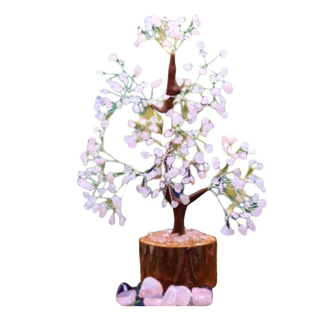 Billuyoard Decoración de árbol de cristal, accesorio de espécimen Mineral, regalo de Festival interesante, diseño de escena, decoración artesanal de Decoración del hogar Blanco Billuyoard HA068005-03