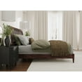thumbnail image 4 of AFI Orleans King Solid Wood Low Profile Sleigh Platform Bed, Walnut, 4 of 12