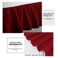 Burgundy Solid Ruffled Bed Skirt Full28 Drop Drop Split Corner
