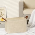thumbnail image 5 of Unique Bargains Fabric Storage Cube Storage Bin Storage Basket Beige Square, 5 of 7
